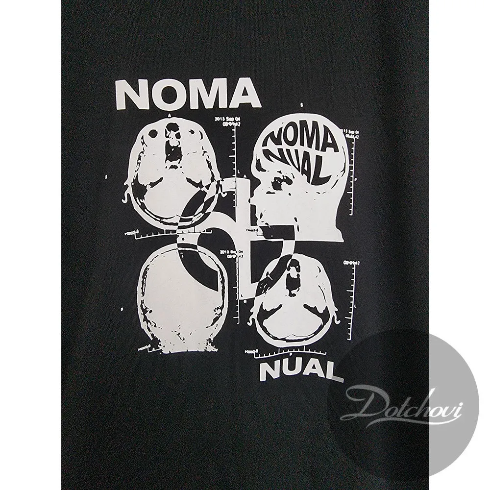 NOMANUAL  |Crew Neck Unisex Street Style U-Neck Cotton Short Sleeves