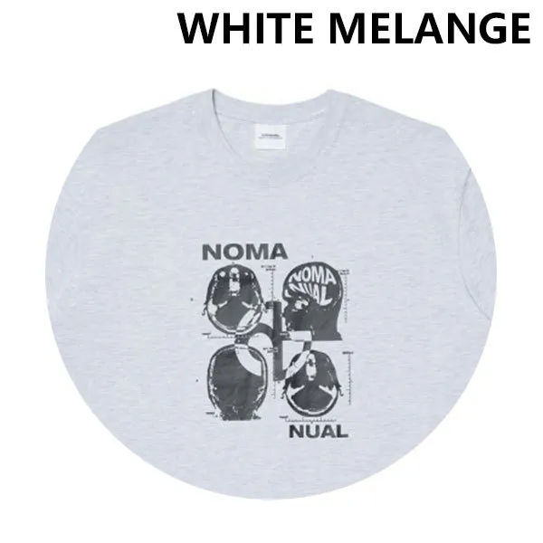 NOMANUAL  |Crew Neck Unisex Street Style U-Neck Cotton Short Sleeves