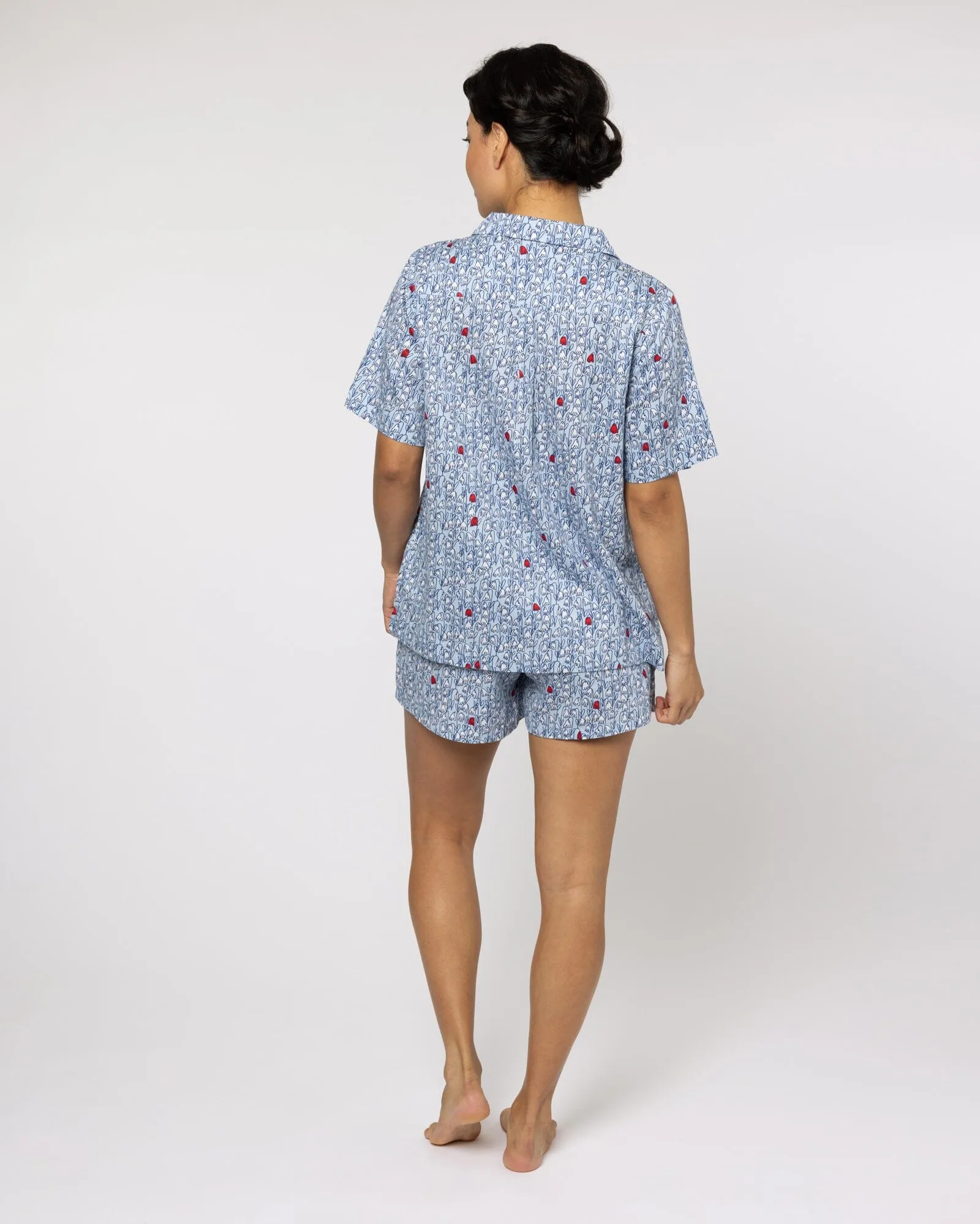 Organic Cotton Blue Short Pyjama Set, Pixie