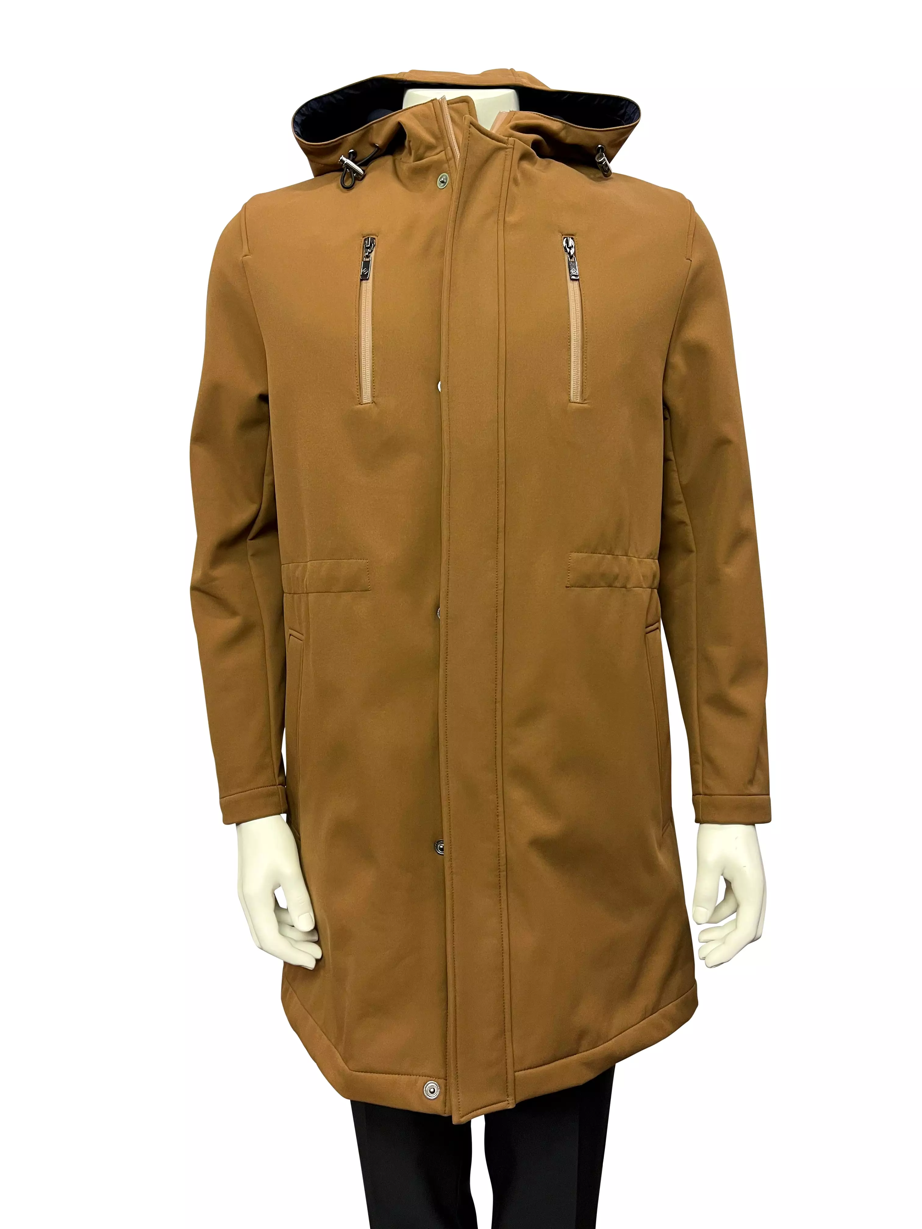 Pal Zileri Men's Technical Parka - BROWN