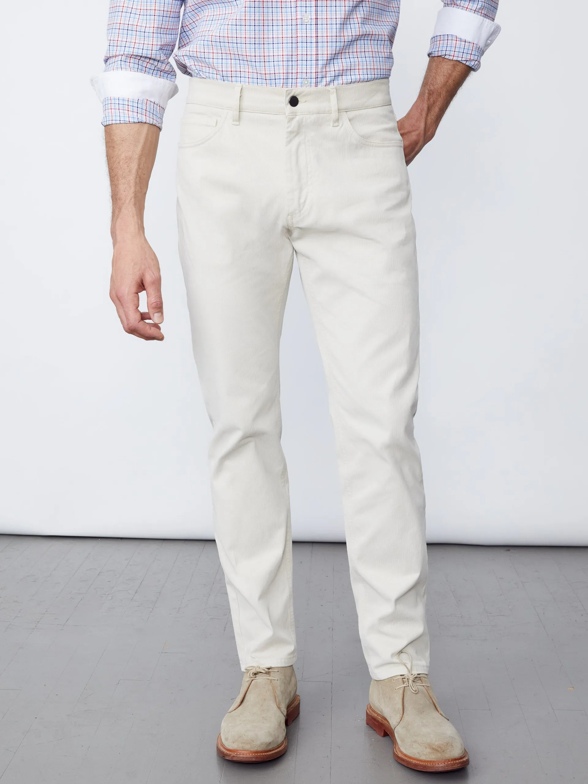 Parker 5-Pocket Straight Pants in Italian Stretch Bedford Cord