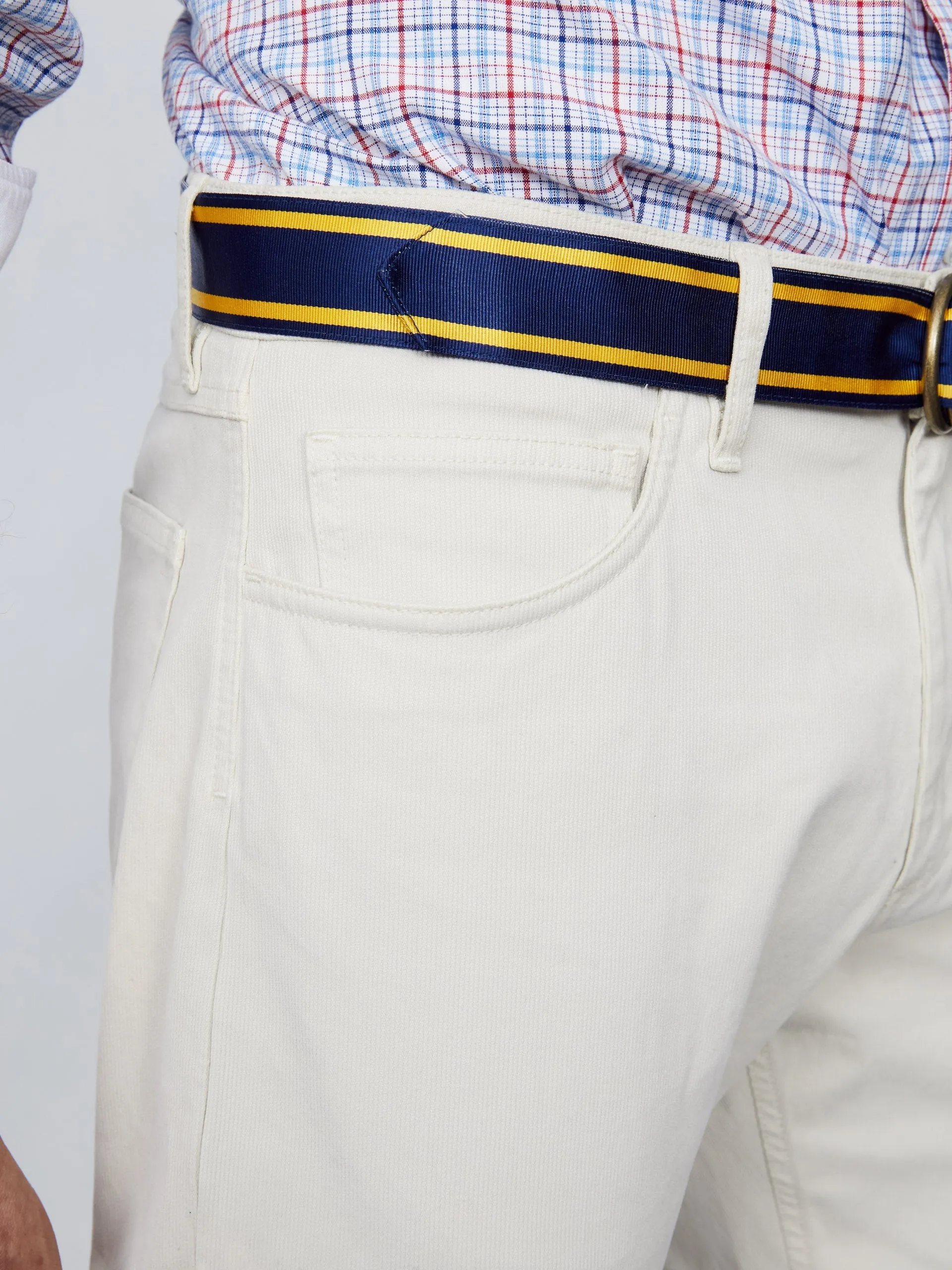 Parker 5-Pocket Straight Pants in Italian Stretch Bedford Cord