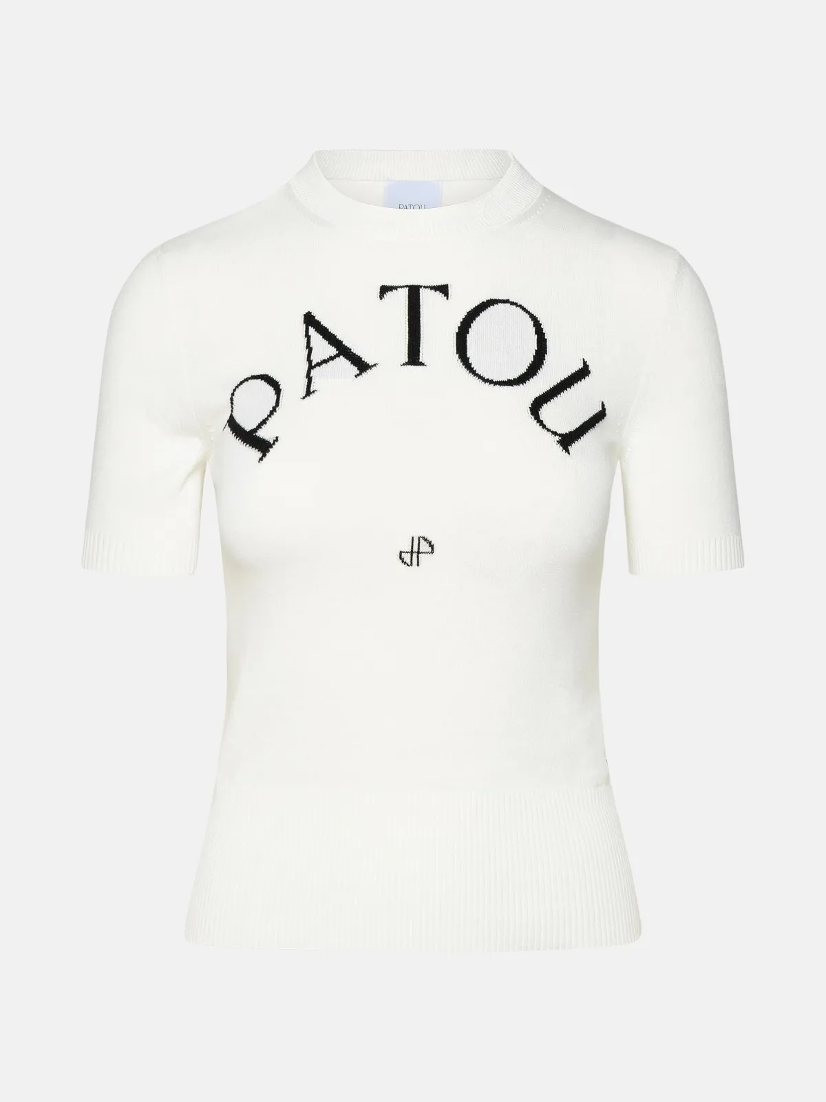 PATOU  |Crew Neck Plain Cotton Short Sleeves Logo V-neck & Crew neck