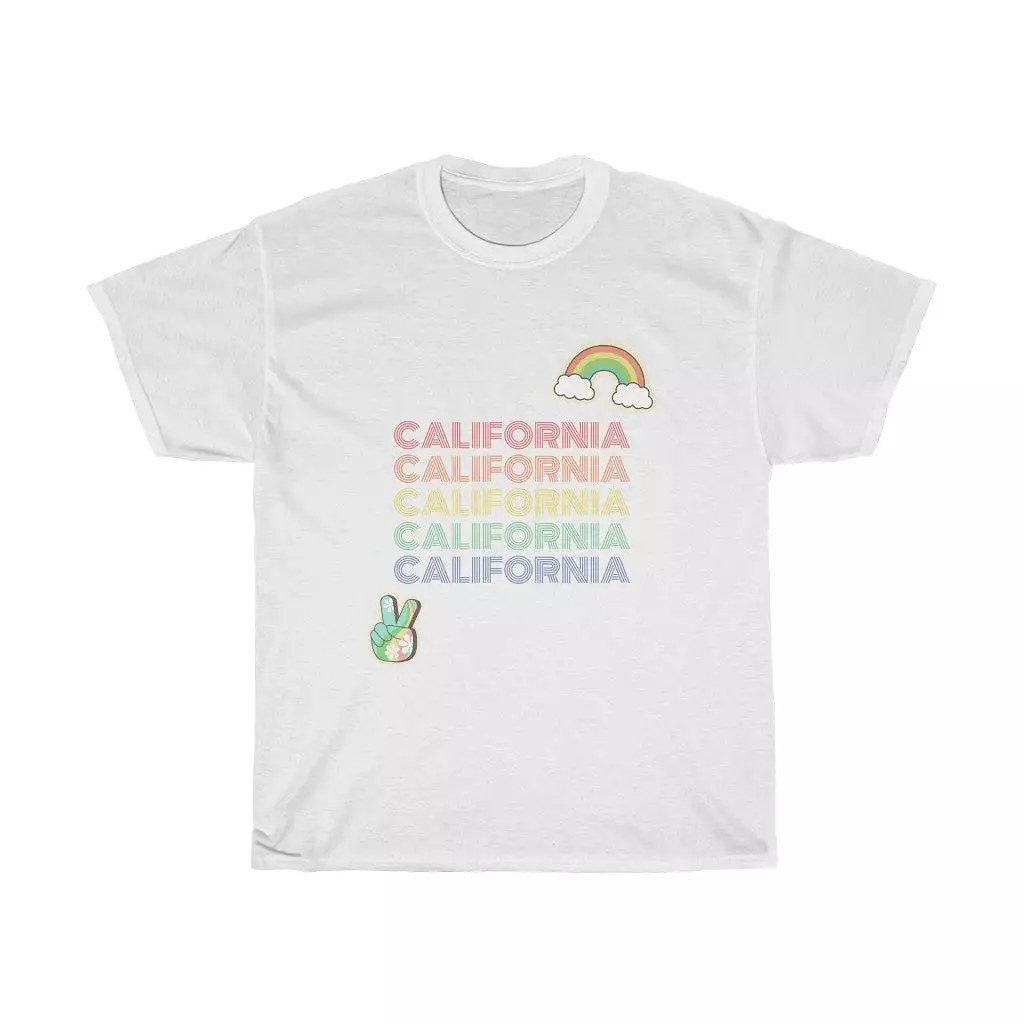 Peace Love & California Tee