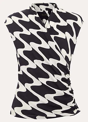 Phase Eight Maleah Printed Wrap Top | Grattan