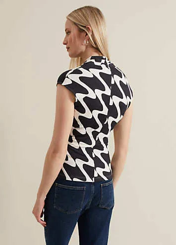 Phase Eight Maleah Printed Wrap Top | Grattan