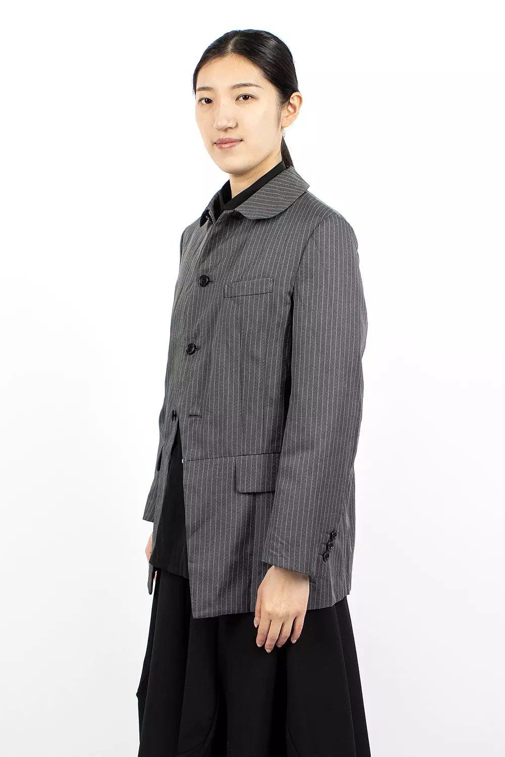 Pinstripe Jacket Grey