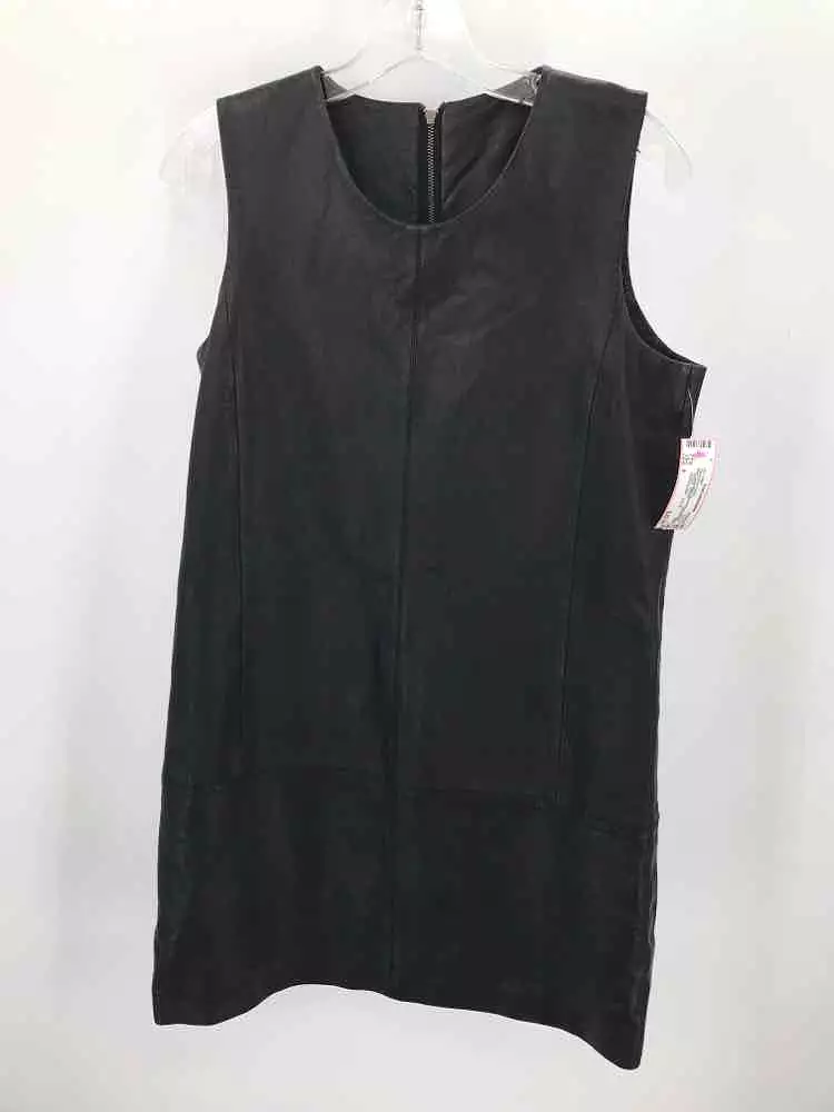 Pre-Owned Ann Taylor Black Size 8 Knee Length Sleeveless Dress