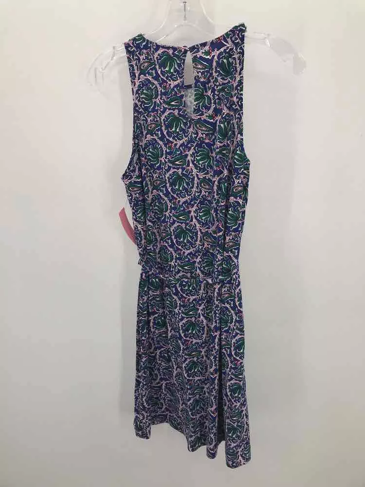 Pre-Owned Boden Blue Size 6 Knee Length Sleeveless Dress