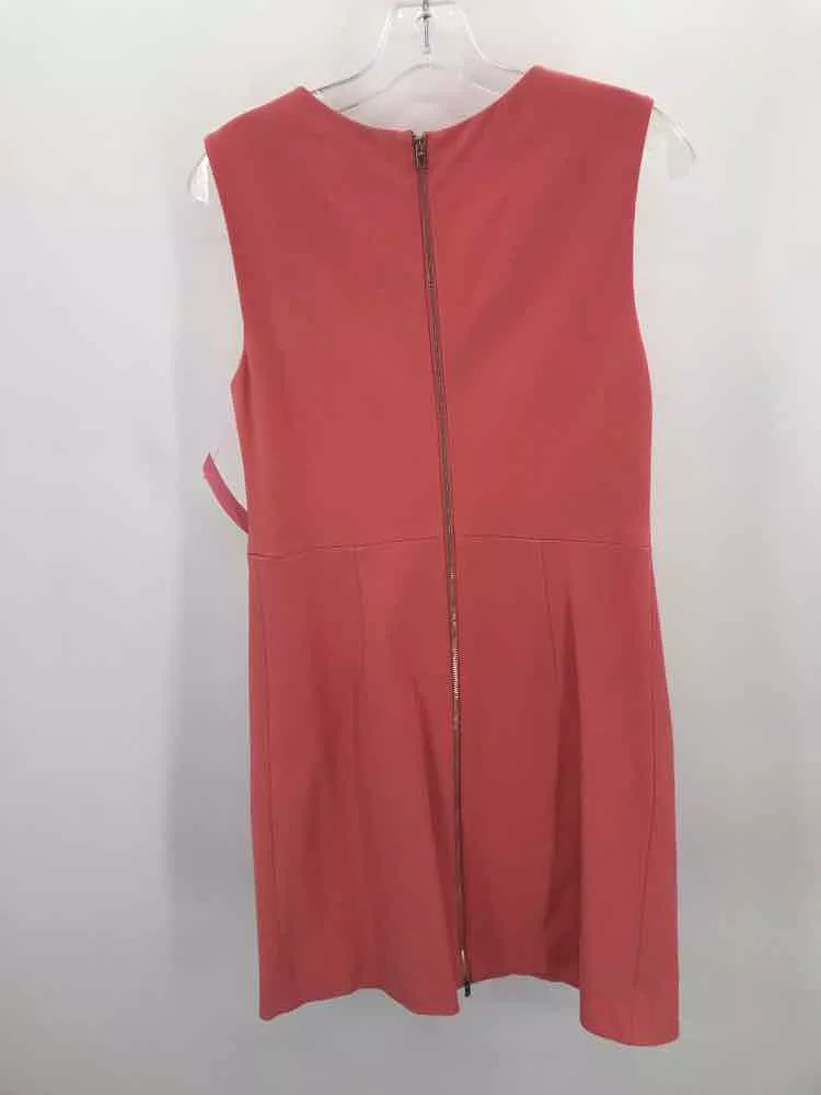 Pre-Owned Diane Von Furstenberg Orange Size 6 Knee Length Sleeveless Dress