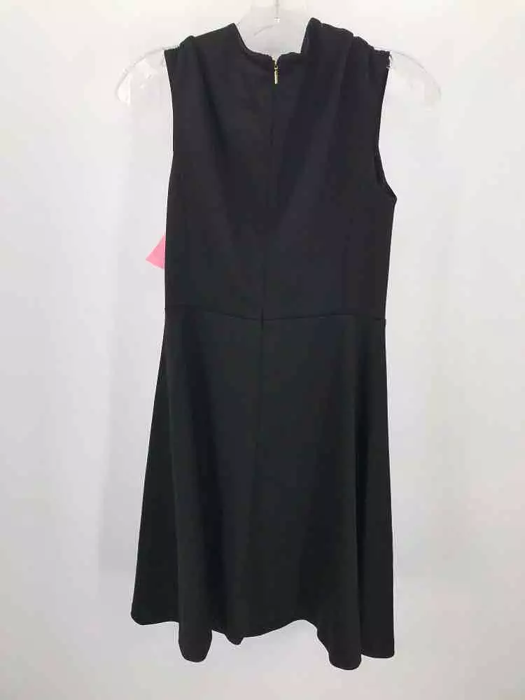 Pre-Owned DKNY Black Size 4 Knee Length Sleeveless Dress