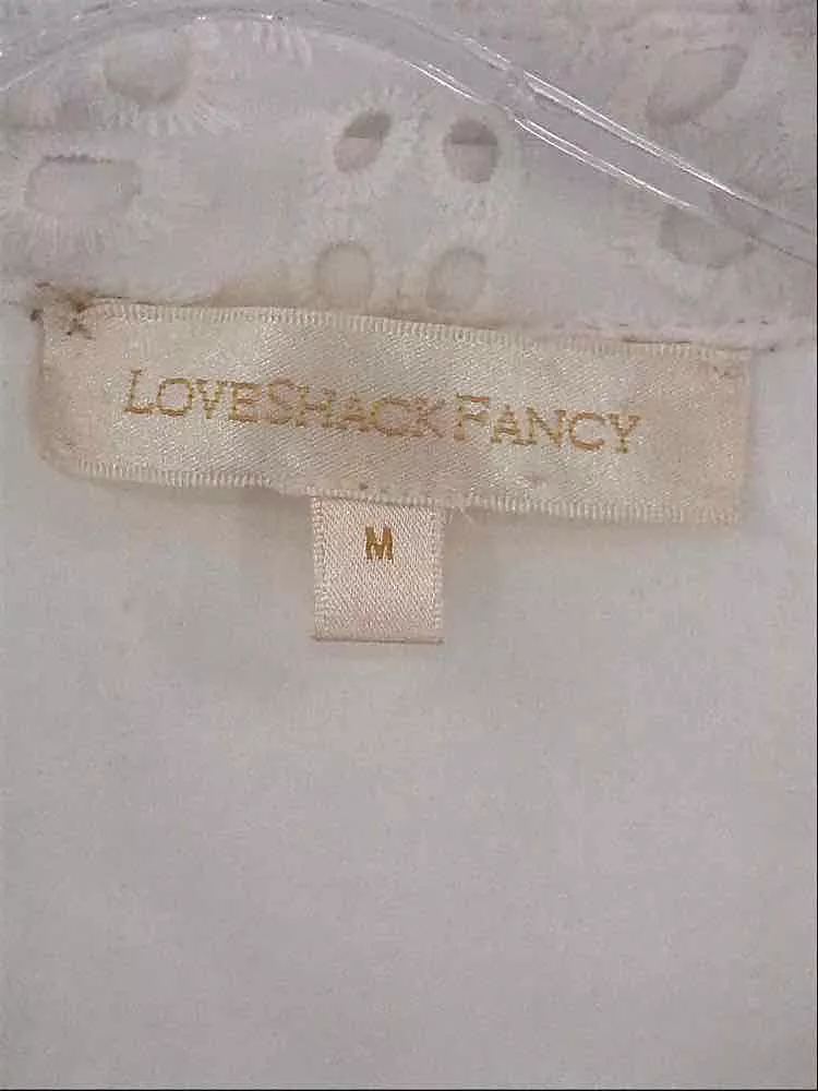 Pre-Owned Love Shack Fancy Ivory Size Medium Knee Length Sleeveless Dress