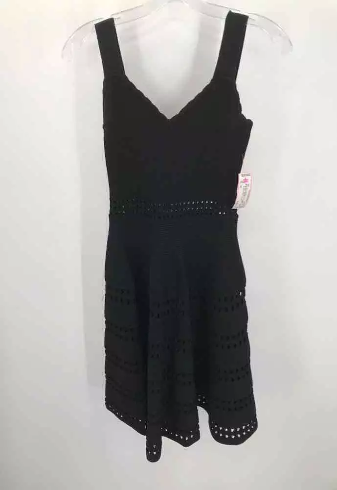 Pre-Owned Maje Black Size 36 Knee Length Sleeveless Dress