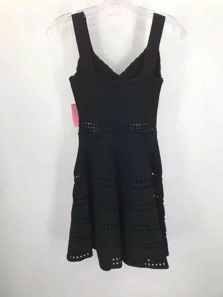 Pre-Owned Maje Black Size 36 Knee Length Sleeveless Dress