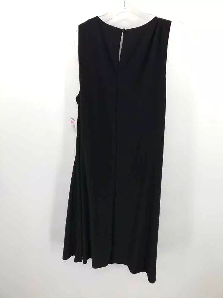 Pre-Owned MSK Black Size Medium Knee Length Sleeveless Dress