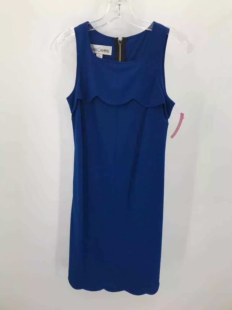 Pre-Owned Sara Campbell Blue Size XS Knee Length Sleeveless Dress