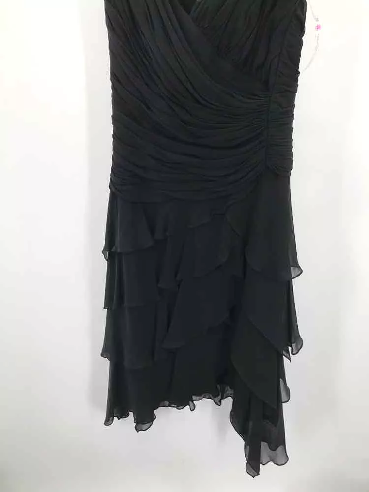 Pre-Owned Tadashi Black Size 10 Knee Length Sleeveless Dress