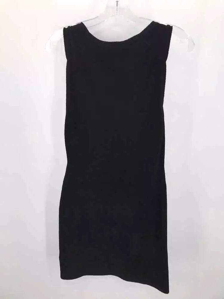 Pre-Owned Theory Black Size Small Knee Length Sleeveless Dress