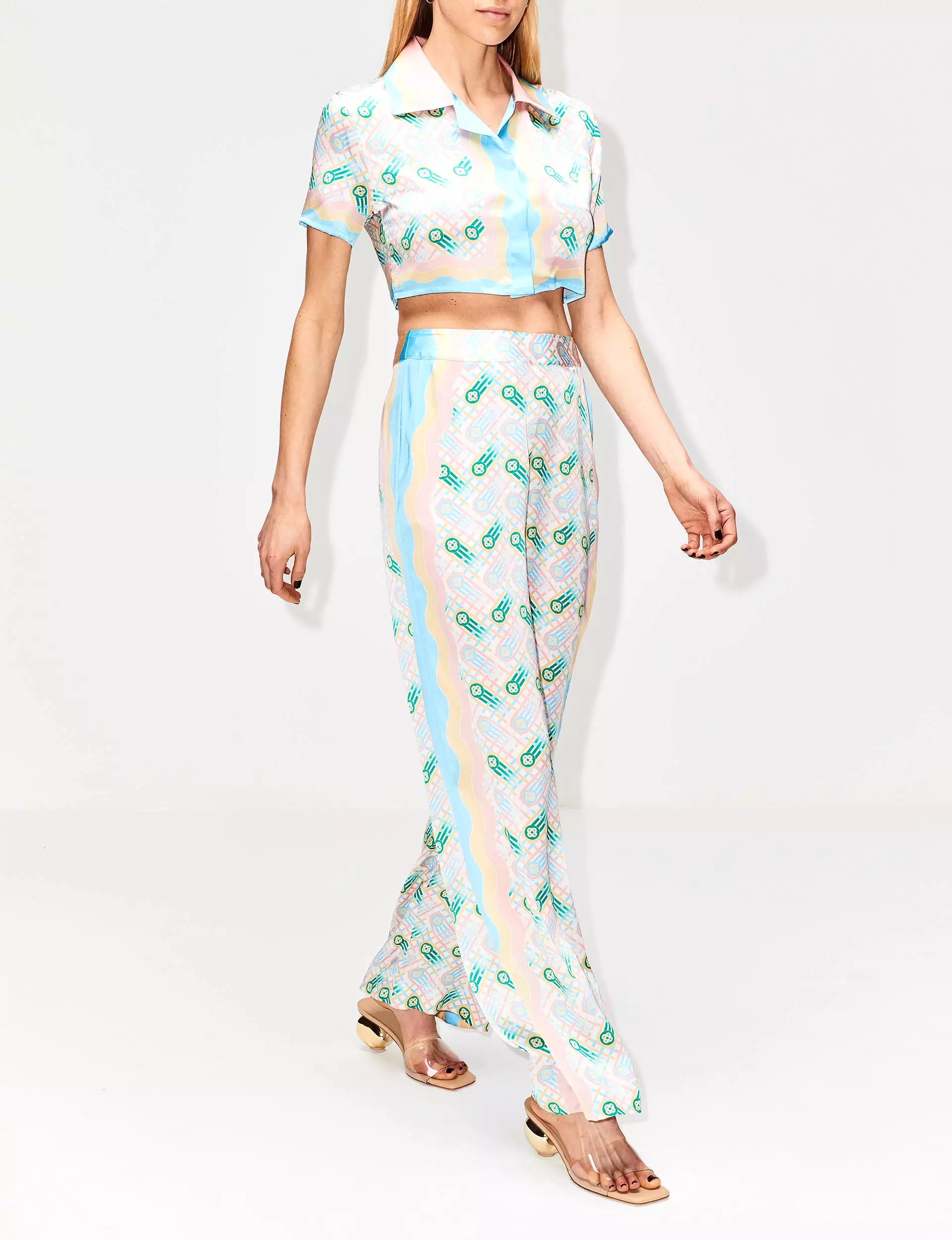 Printed Straight Leg Trouser