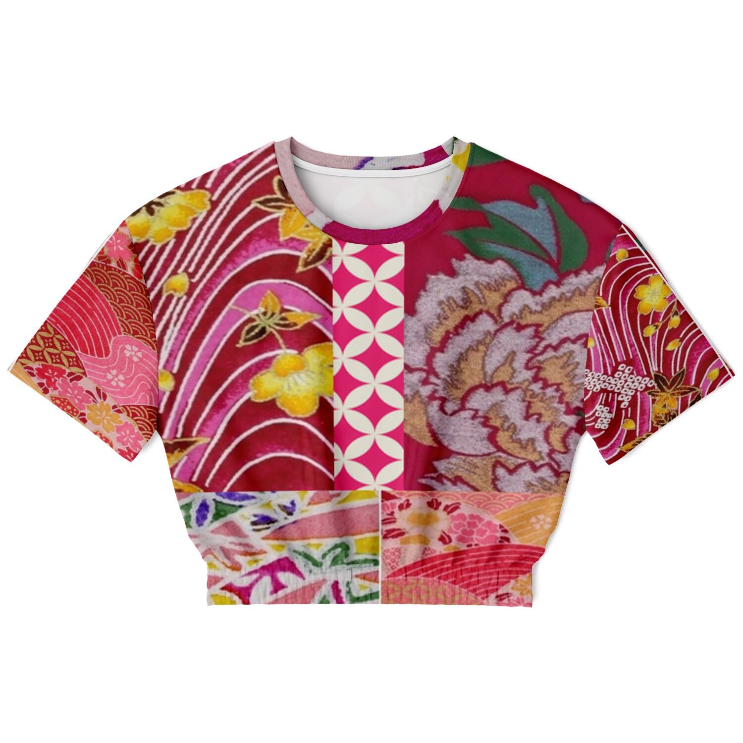 Queen Lili'uokalani Short Sleeve Cropped Eco-Poly Sweater