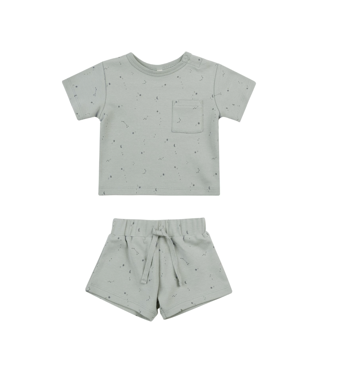 Quincy Mae - Constellations Boxy Pocket Tee + Short Set