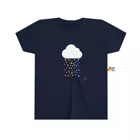 Rainbow Storm Cloud Youth Short Sleeve T-Shirt