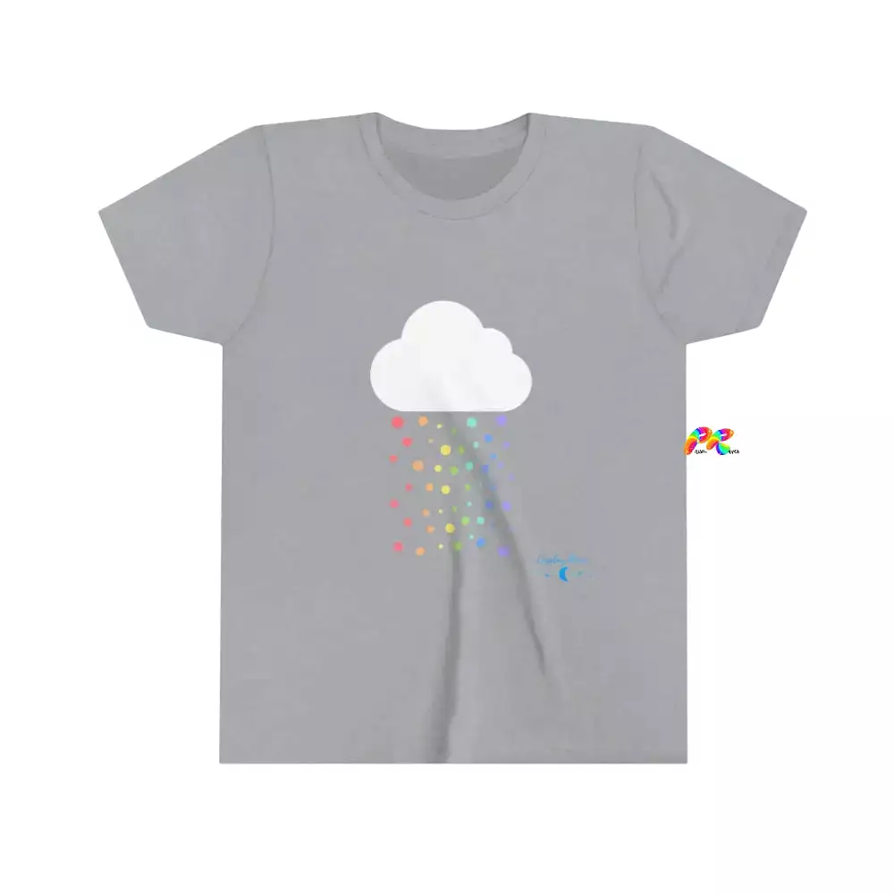 Rainbow Storm Cloud Youth Short Sleeve T-Shirt