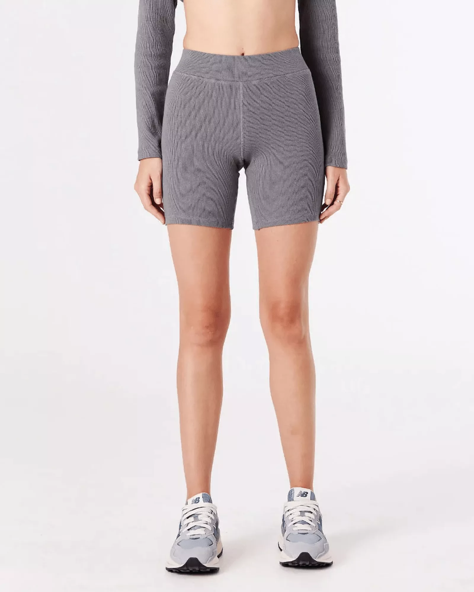 RIB BIKE SHORT - ULTIMATE GREY