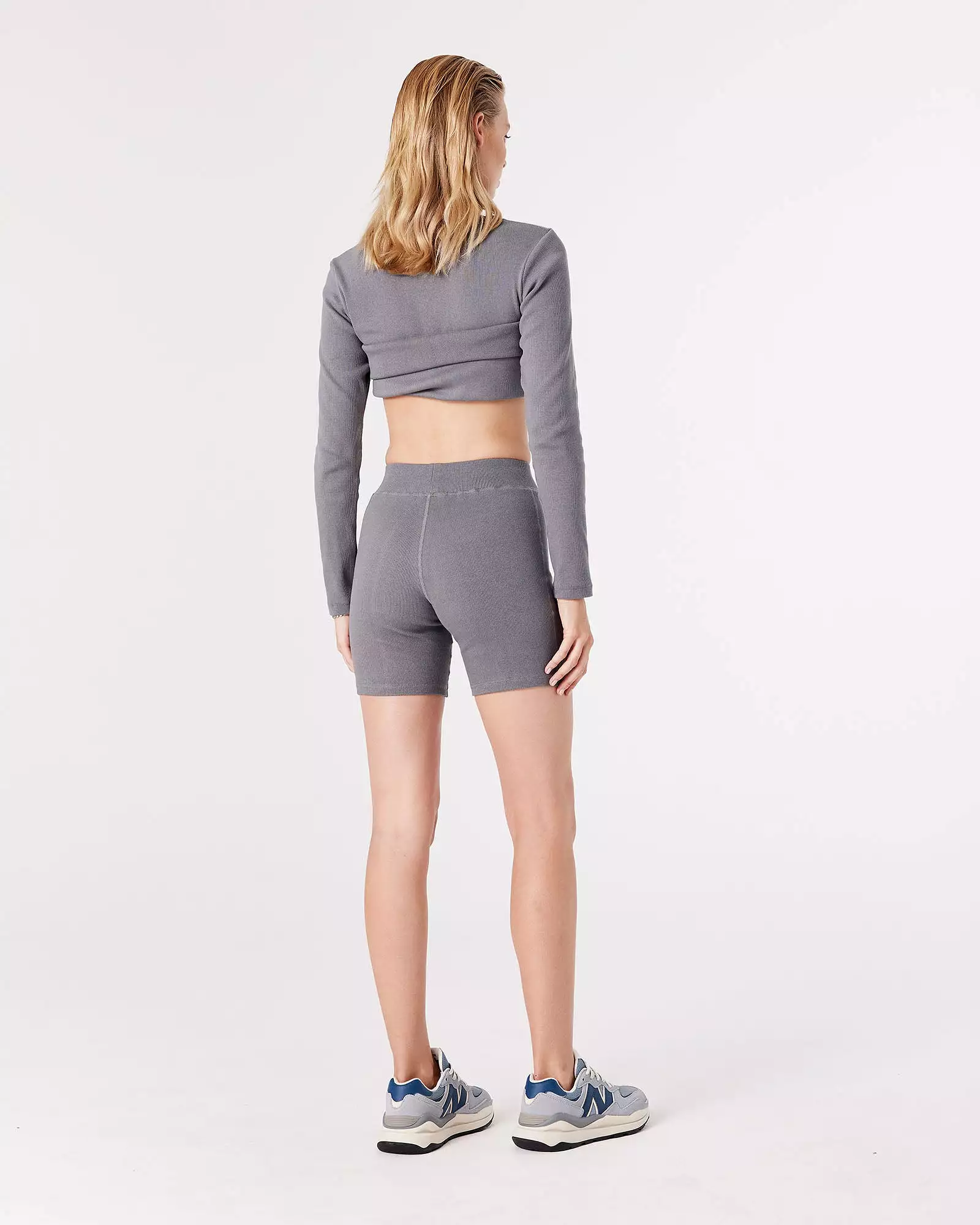 RIB BIKE SHORT - ULTIMATE GREY