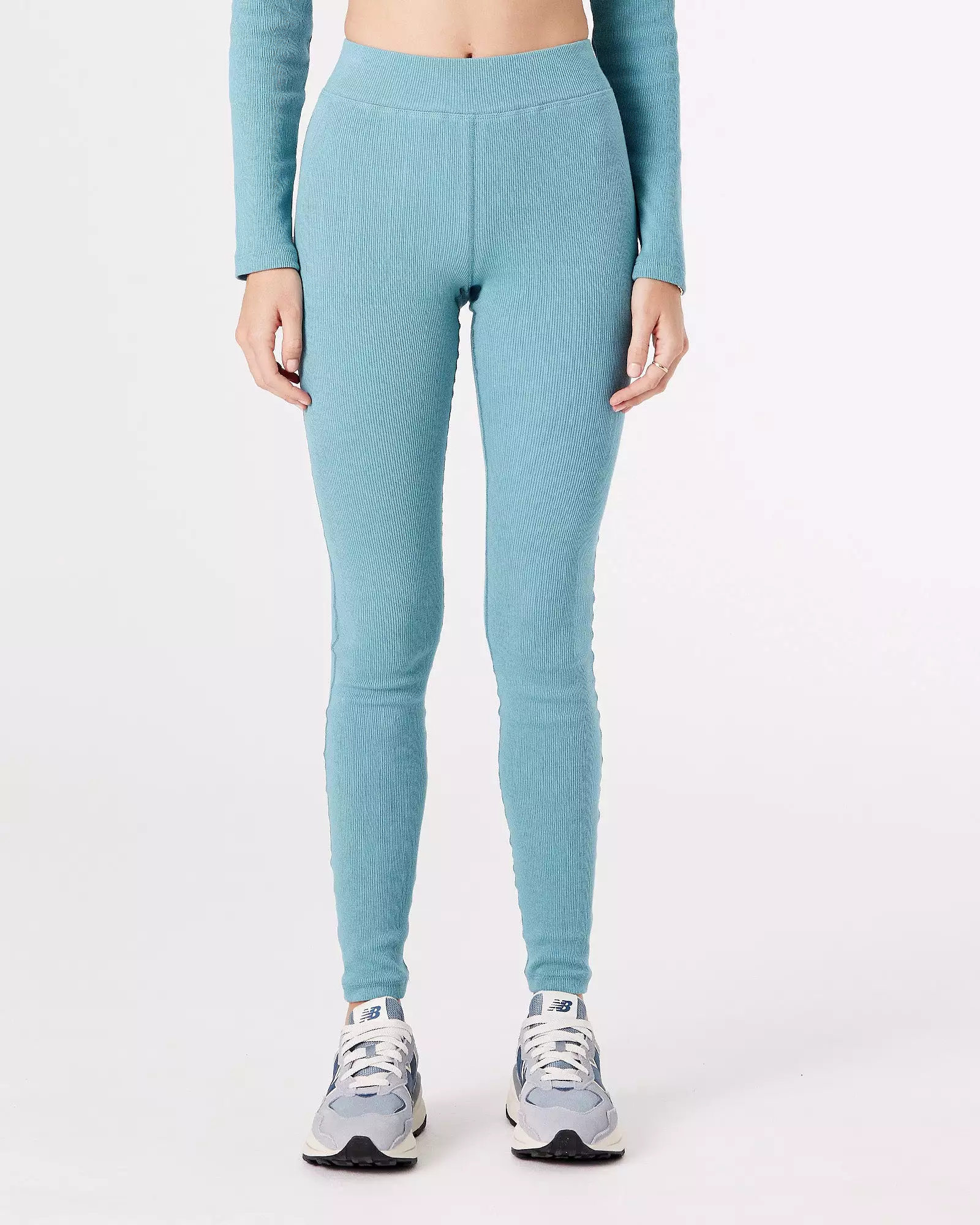 RIB LEGGING - BRISTOL BLUE