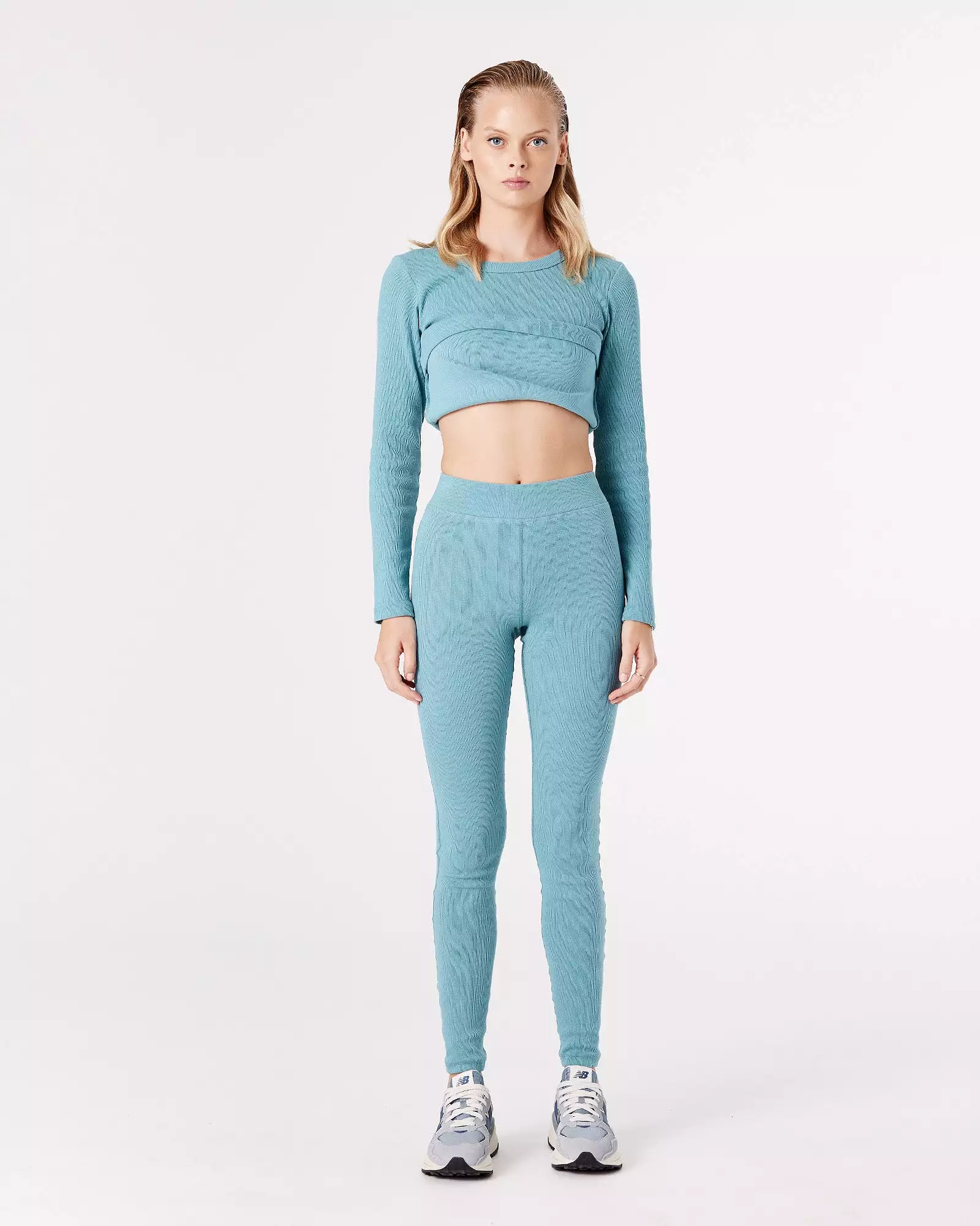 RIB LEGGING - BRISTOL BLUE