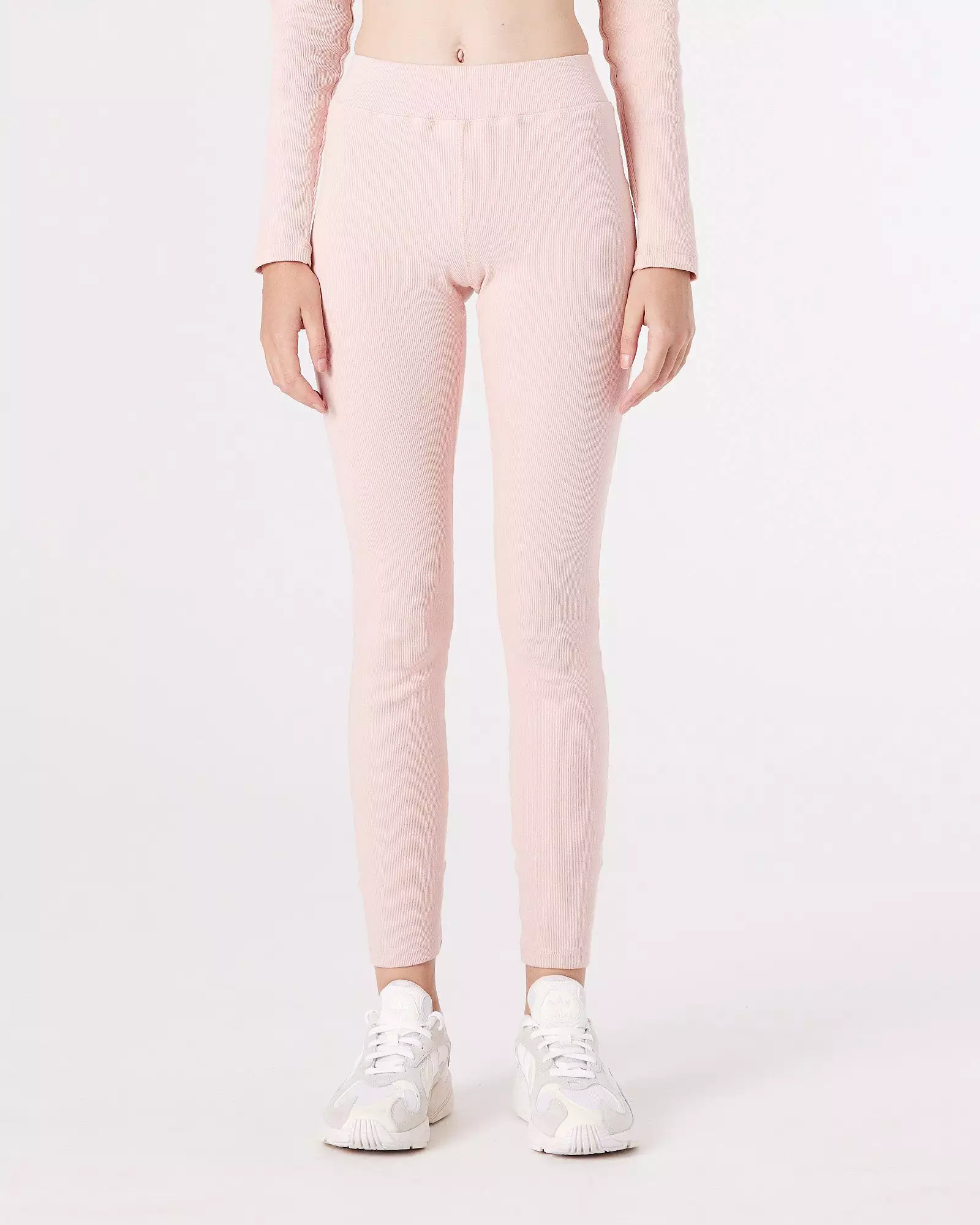 RIB LEGGING - PEACH PINK