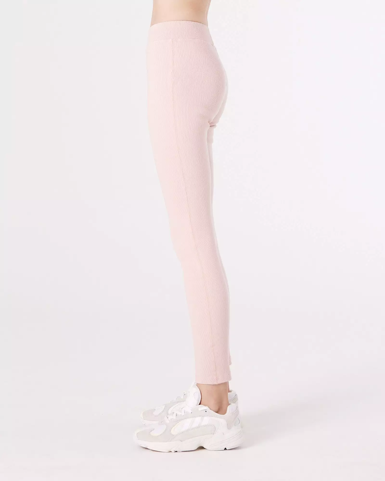 RIB LEGGING - PEACH PINK