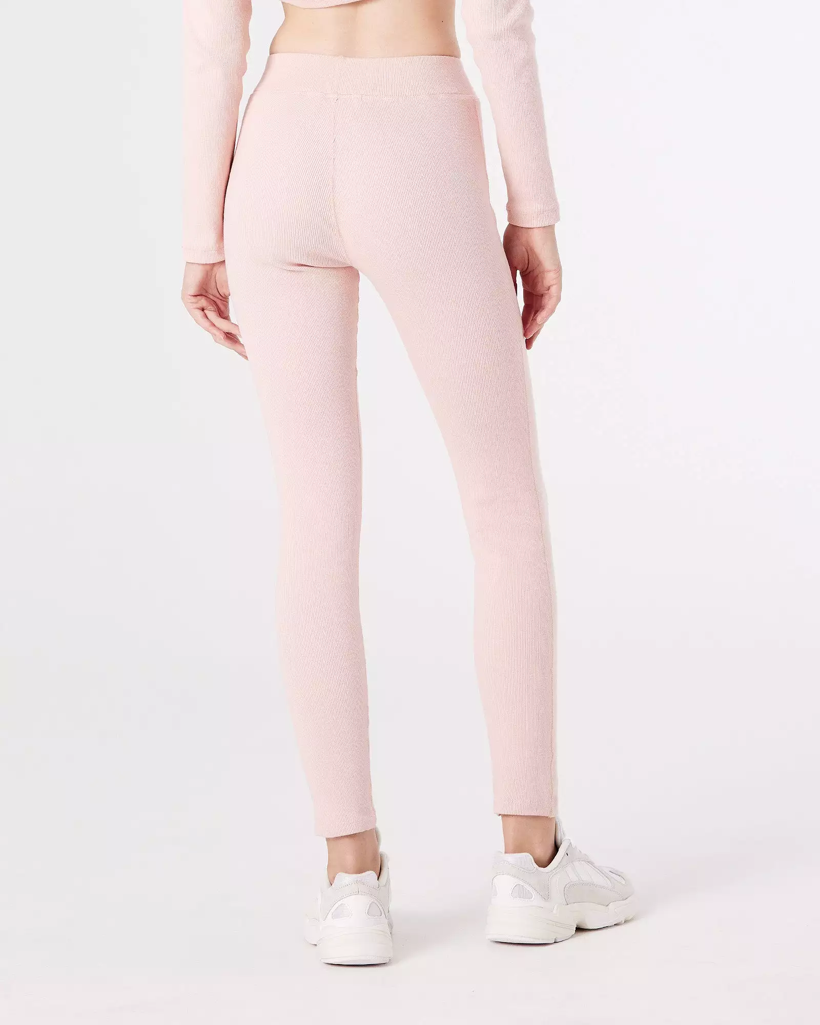 RIB LEGGING - PEACH PINK