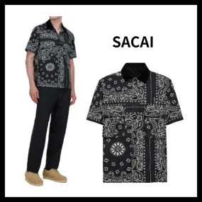 sacai  |Cotton Short Sleeves Designers Shirts