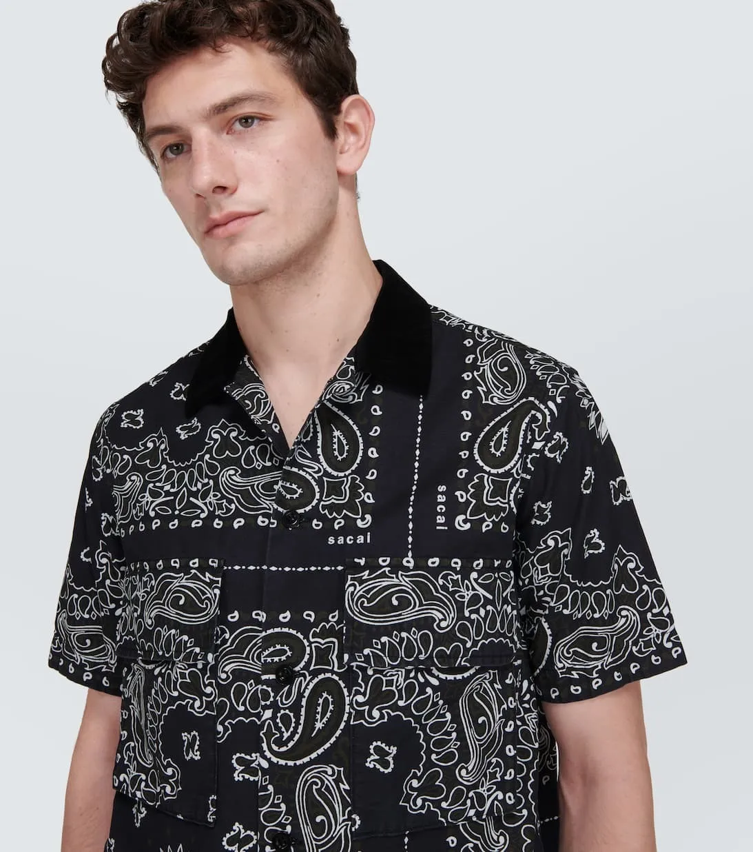 sacai  |Cotton Short Sleeves Designers Shirts