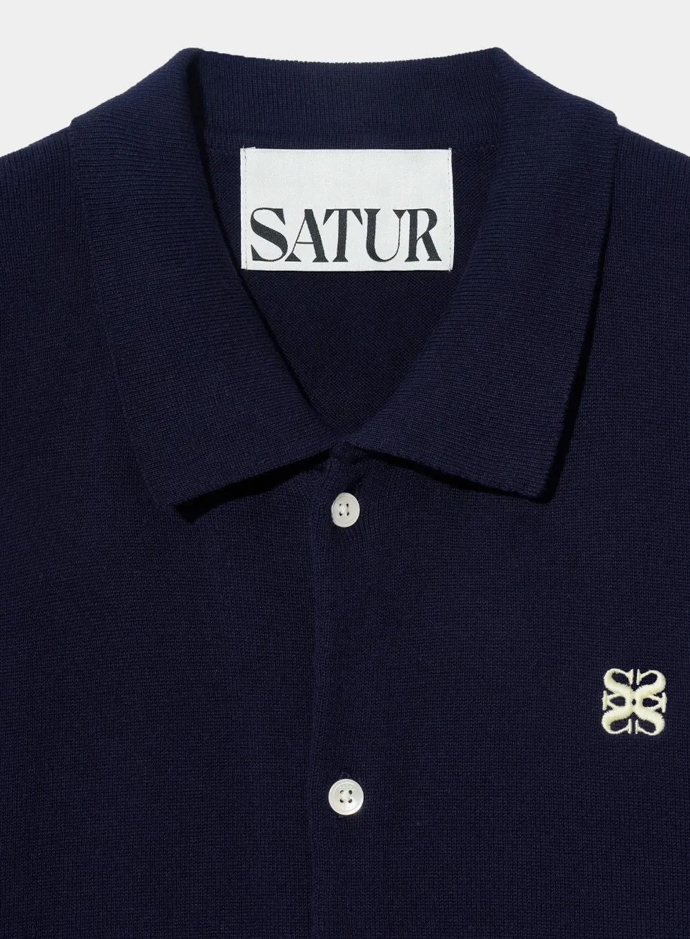 SATUR  |Unisex Street Style Plain Cotton Short Sleeves Logo