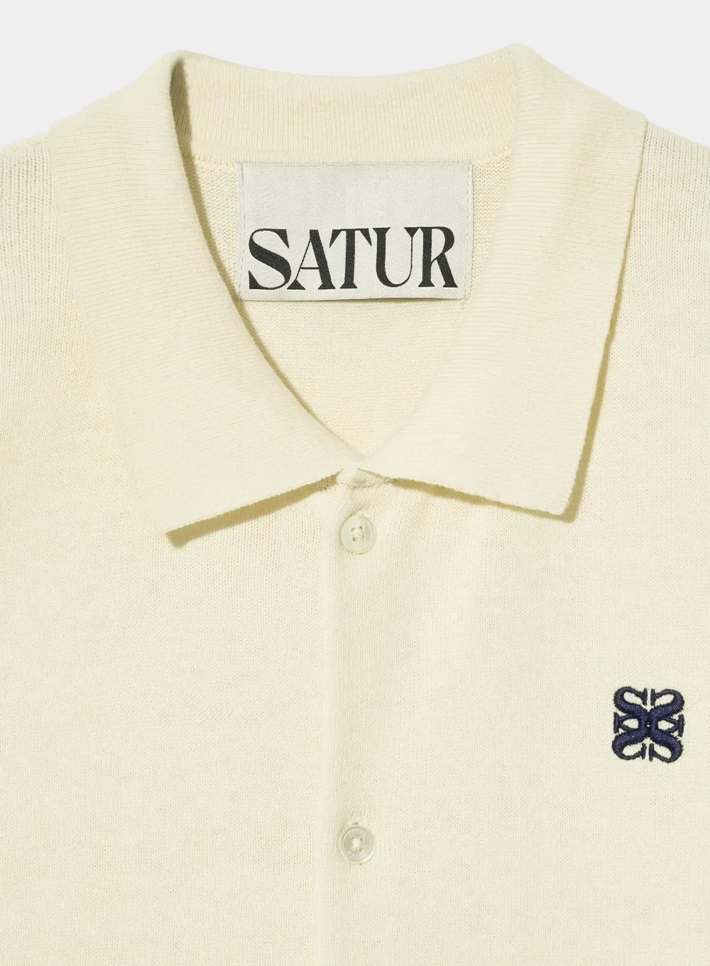 SATUR  |Unisex Street Style Plain Cotton Short Sleeves Logo