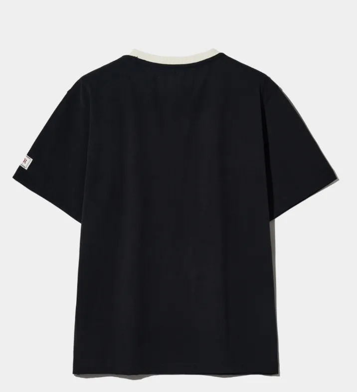 SATUR  |Unisex Street Style U-Neck Plain Cotton Short Sleeves Logo