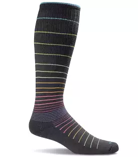 Sockwell Women's Circulator Compression Socks Black Stripe