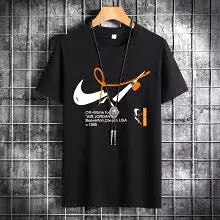 Summer short-sleeved casual sports cotton T-shirt for men