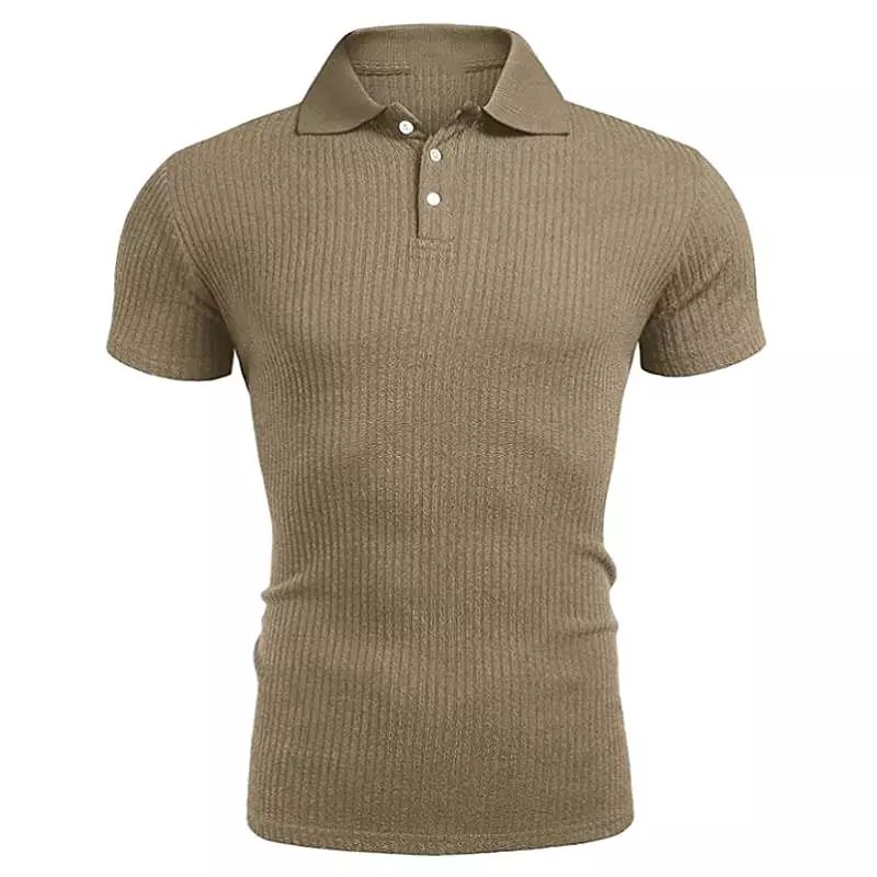 summer short-sleeved knitted POLO t-shirt