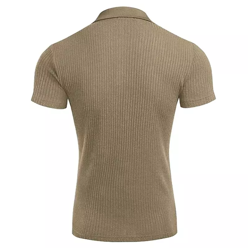 summer short-sleeved knitted POLO t-shirt