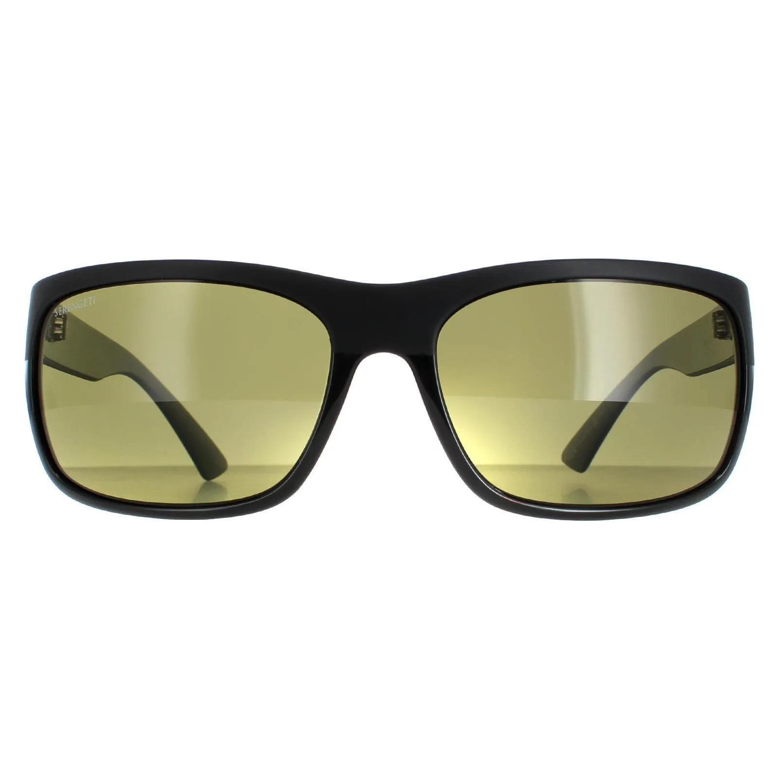 Sunglasses | Wrap Matte Black Top Shiny Black Mineral Polarized 555nm  Pistoia | Serengeti