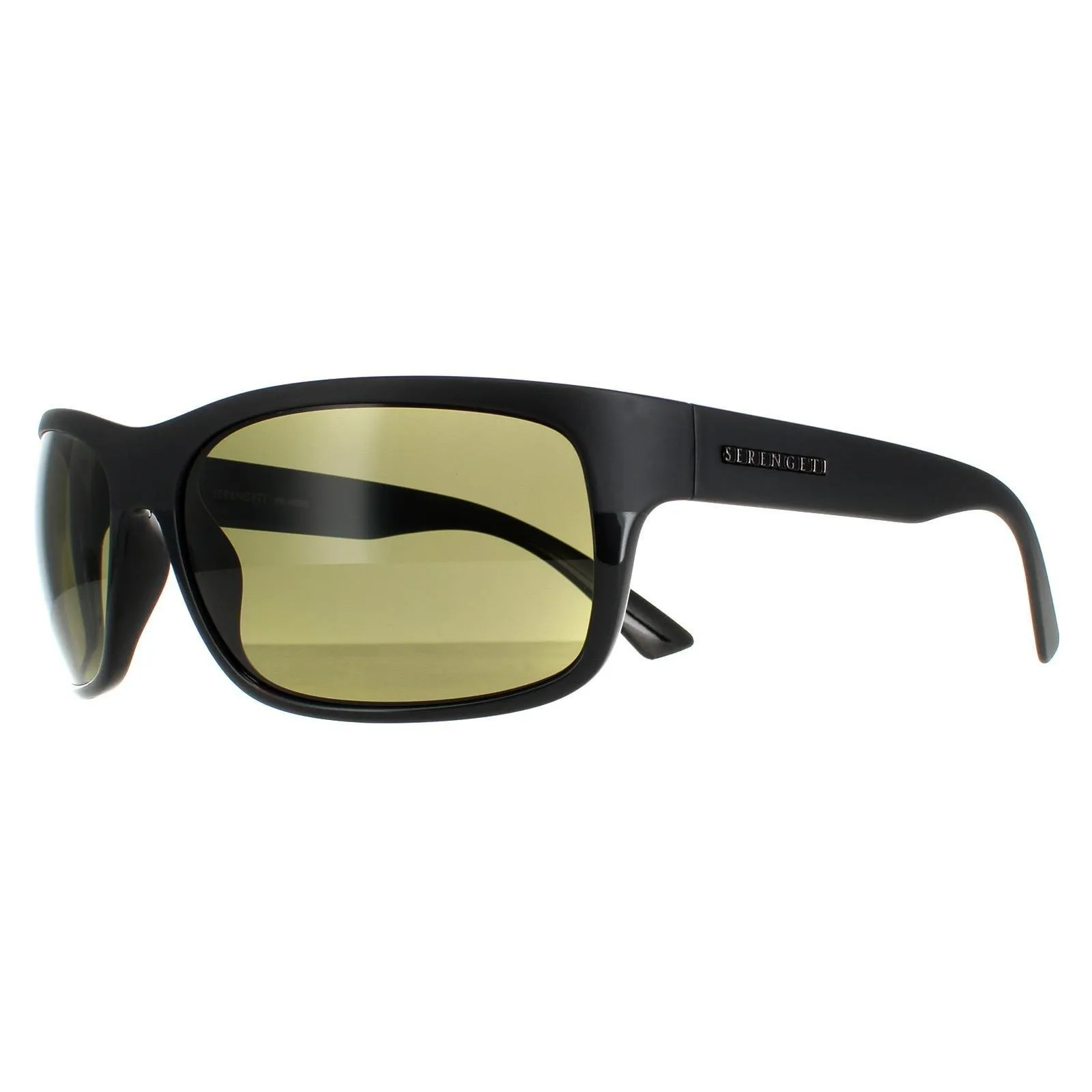 Sunglasses | Wrap Matte Black Top Shiny Black Mineral Polarized 555nm  Pistoia | Serengeti