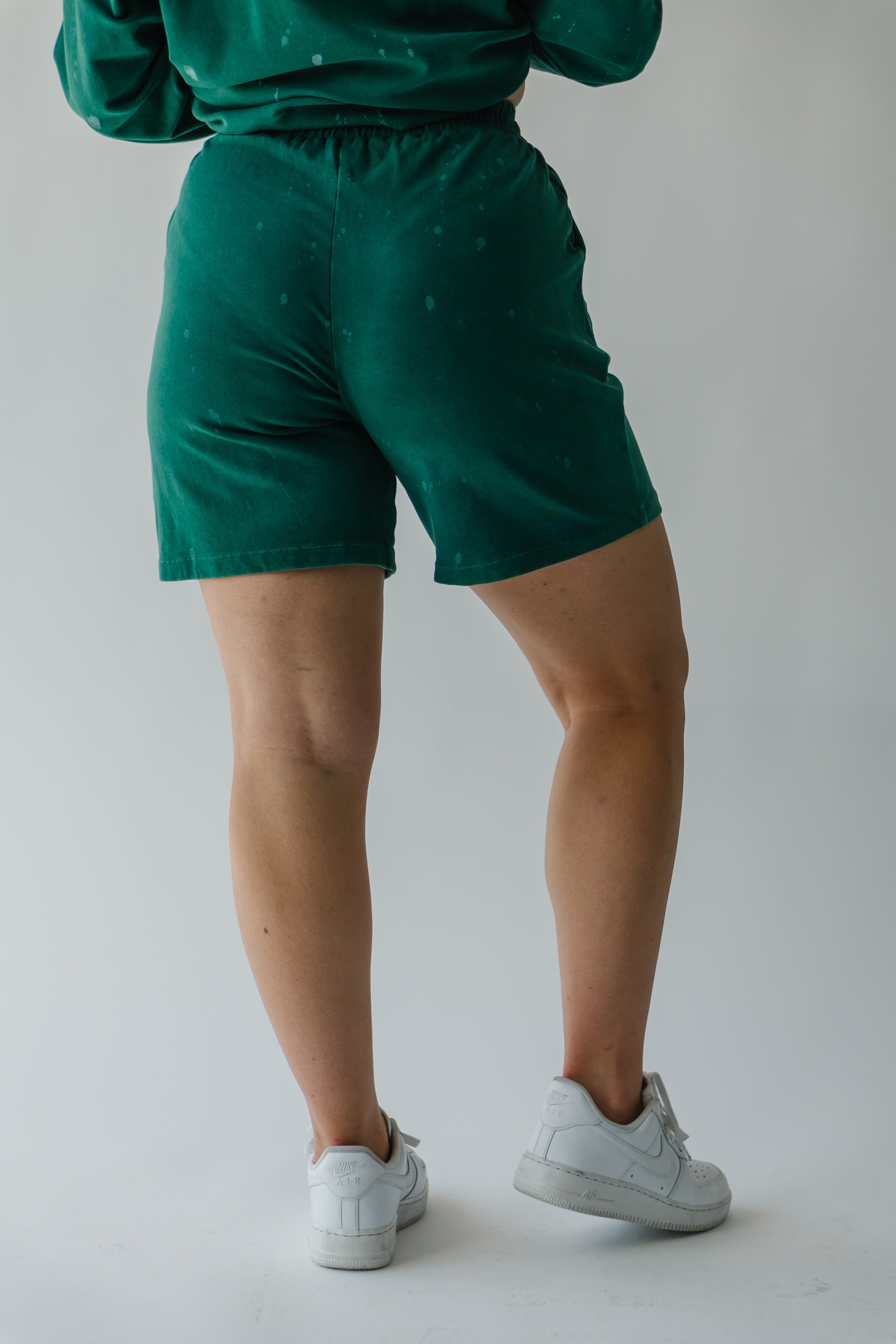 The Roswell Drawstring Shorts in Washed Green