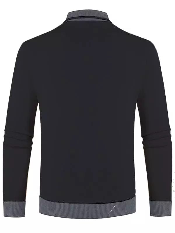 Turtleneck Slim Fit V-Neck Men Sweater