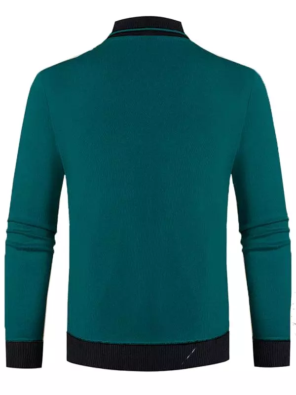 Turtleneck Slim Fit V-Neck Men Sweater