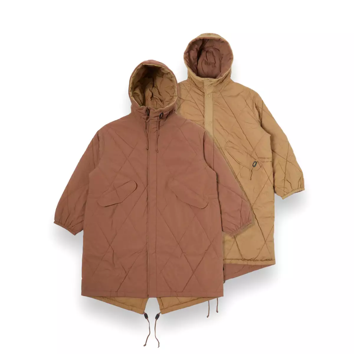 Universal Works Diamond Quilt Parka 29101 Diamond Qt Rec Nylon brown