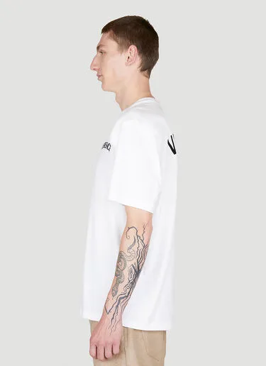 VERSACE  |Crew Neck Street Style Cotton Short Sleeves Logo Luxury